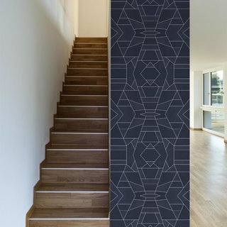 This Geo Blue design was created by Elisabeth Fredricksson.