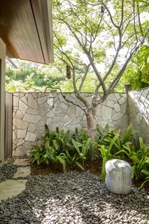 The bedroom wing also offers access to a private courtyard. 