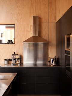 The kitchen is both stylish and practical.
