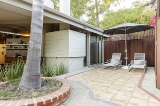 This is the patio that is sited outside the dining area. 