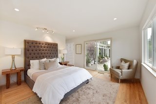 The master bedroom opens to the patio.
