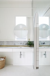 Even the bathrooms have a luminous feel. 