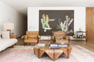 The open plan was designed for family gatherings and easy entertaining. 