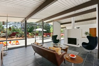 There is garden access via glass sliding doors from almost every room.