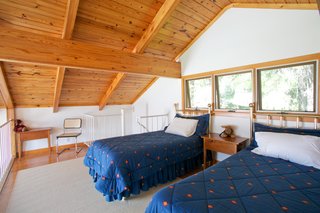 The loft area features a bedroom. 