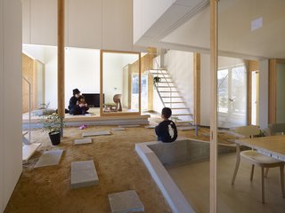  "It is a place where the kids play and where neighbors can come over and have a chat," say the architects.