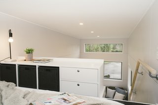Plenty of storage is also available in the bedroom. 