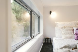 A look at the lofted bedroom.
