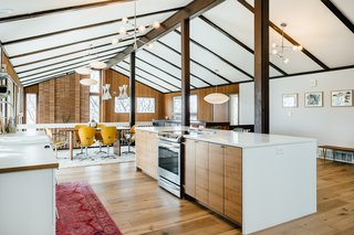 The home possesses an authentic midcentury vibe with period-appropriate, contemporary updates. 