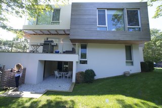 Here is the same view after the renovation. The upper left-hand corner became the master bedroom and the mahogany box (where the original master bedroom was) became a child's room. 