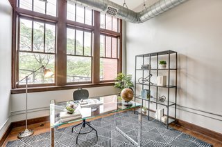 The second bedroom can also be used as a home office. 