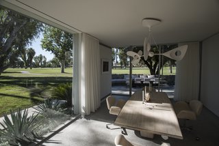 The homes' current owners are the top modernist architect, Steven Harris, and his husband, the interior designer Lucien Rees-Roberts; they are responsible for all the property's recent restoration work. David Kelly was brought in to restore and reinvigorate the landscape design. 