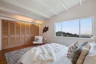A look at one of the home's six bedrooms. 