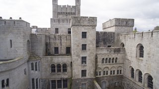 The portion of the castle which is now on the market could be converted into six apartments, some with rooftop gardens.