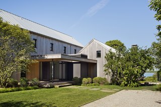The two buildings are positioned to maximize the views and capture the summer sun and breezes. 