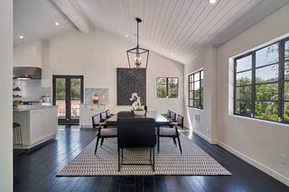 The light-filled dining area. 