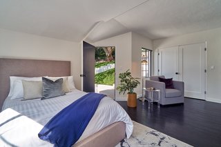 The private entrance leads to the backyard. 
