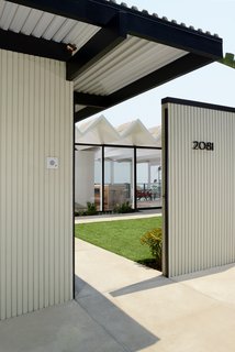 The front gate opens to the inner courtyard. 