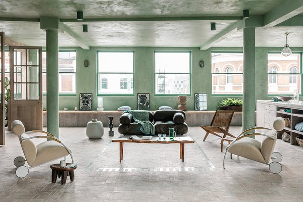 A look at the open-plan living space.