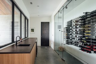 The wine cellar.