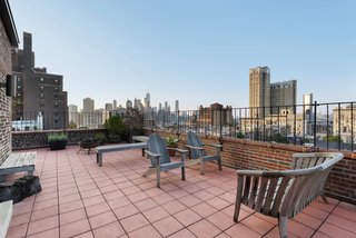 The terrace also features killer New York City views. 