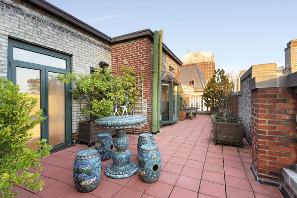 The terrace provides ample room for outdoor entertaining.