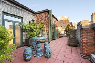 The terrace provides ample room for outdoor entertaining. 