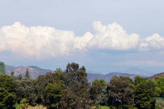 Spectacular views of the Hollywood hills make the property even more special. 