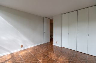 Built-in closets are featured in each of the bedrooms. 