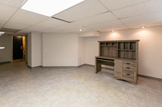 A look at the partially-finished basement.