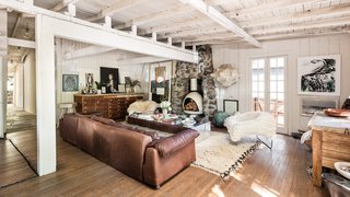 White wood interiors help keep the home bright and airy. 