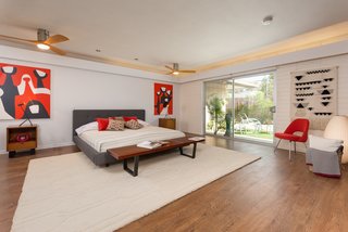 One of the five bedrooms.
