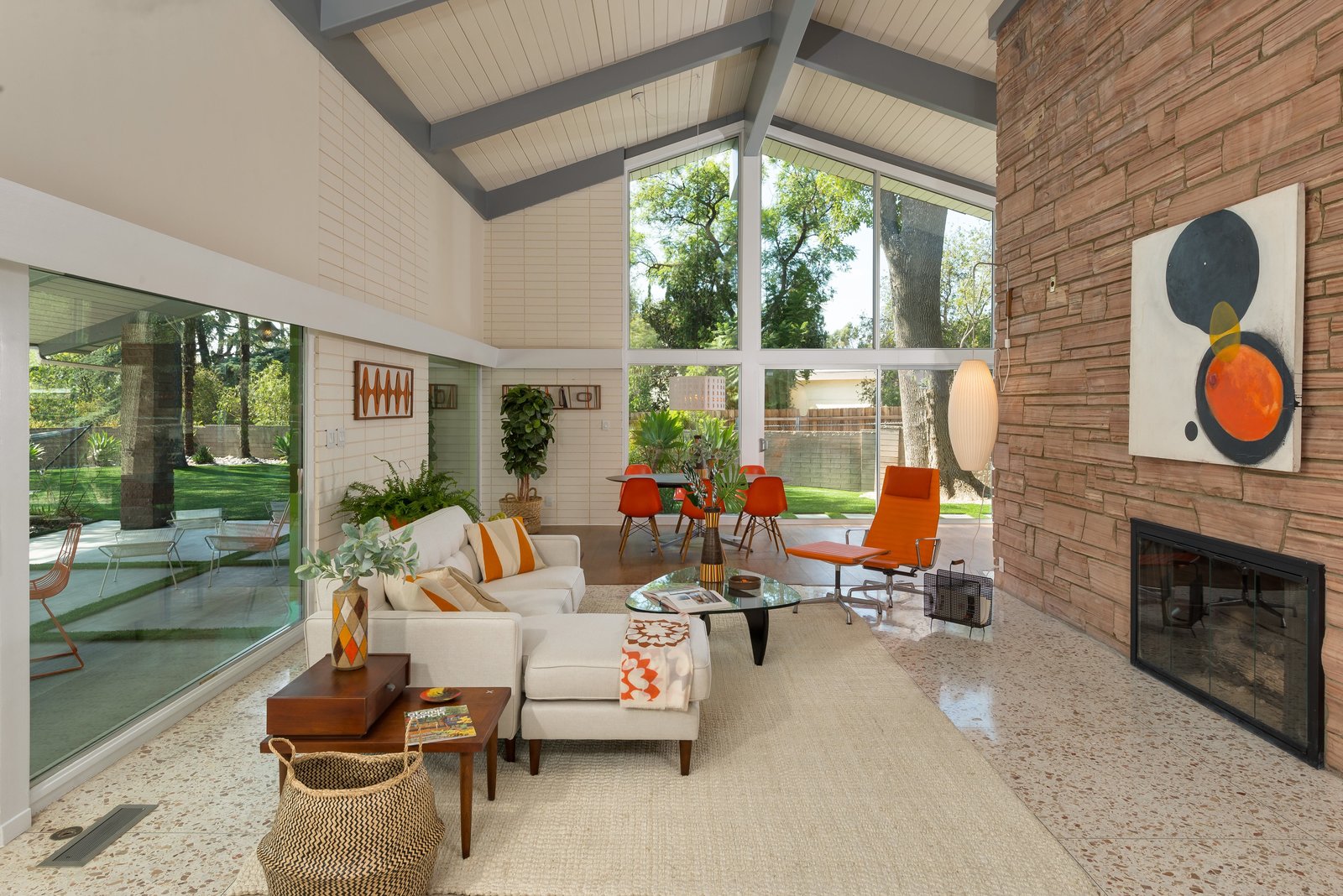 Here is a peek of the living area. There is an additional sitting area just around the corner.