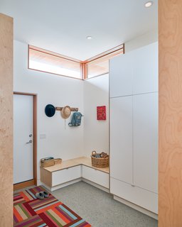 The owners were looking to add a functional mudroom which would include lots of storage. 