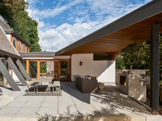 The new outdoor space is perfect for entertaining. 