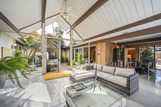 A look at the light-filled living space. 