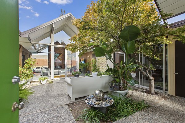 Standing in the entry, the double A-frames are clearly visible. Here is a look at the second A-frame towards the back of the house.