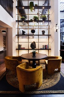 A light-filled lobby vignette references the hotel's Spanish Colonial roots with added modern touches. 