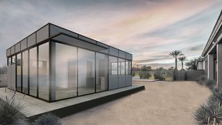 The YB1 is based on a flexible building system that can accommodate different roof lines, square footage, window layouts, interior requirements, and climatic conditions.