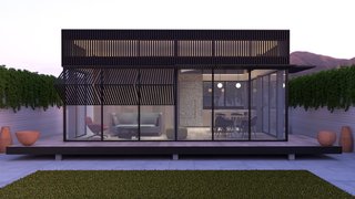 The YB1's flexible layout is designed with light and privacy in mind—and to respond to the environment in which it will be constructed. Windows can be positioned anywhere at full height, half height, or as clerestory windows. 