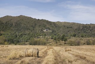The structure as it sits in the landscape. 