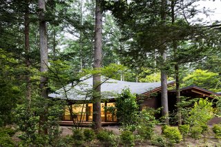 The villa as it fits into the local landscape. 