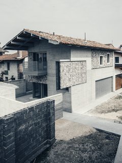 The new guest house stands on the footprint of the original building. 