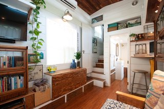 A staircase leads to Kell's loft.&nbsp;