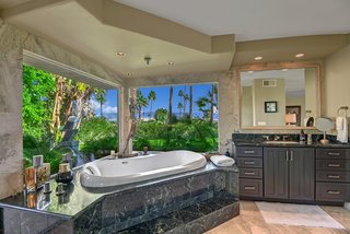 The spa-like master bathroom.