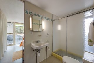 The bathroom.
