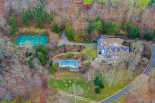 An aerial view of the estate. 