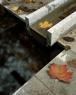 Rainwater trickles into the pool below. The project "breathes the same clarifying calm as Sen-no-Rikyu’s contemplative 16th-century teahouses in Kyoto," according to the listing. <span style="color: rgb(204, 204, 204); font-size: 13px;">Photo by Åke Eson Lindman</span>