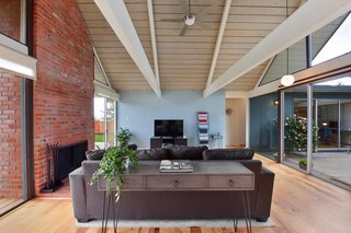 Globe pendant lighting hangs throughout.