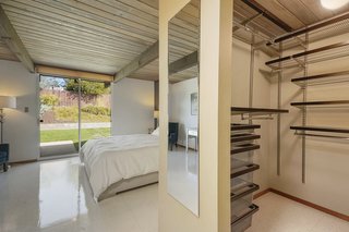 The master also features a large walk-in closet with a built-in closet organizing system.